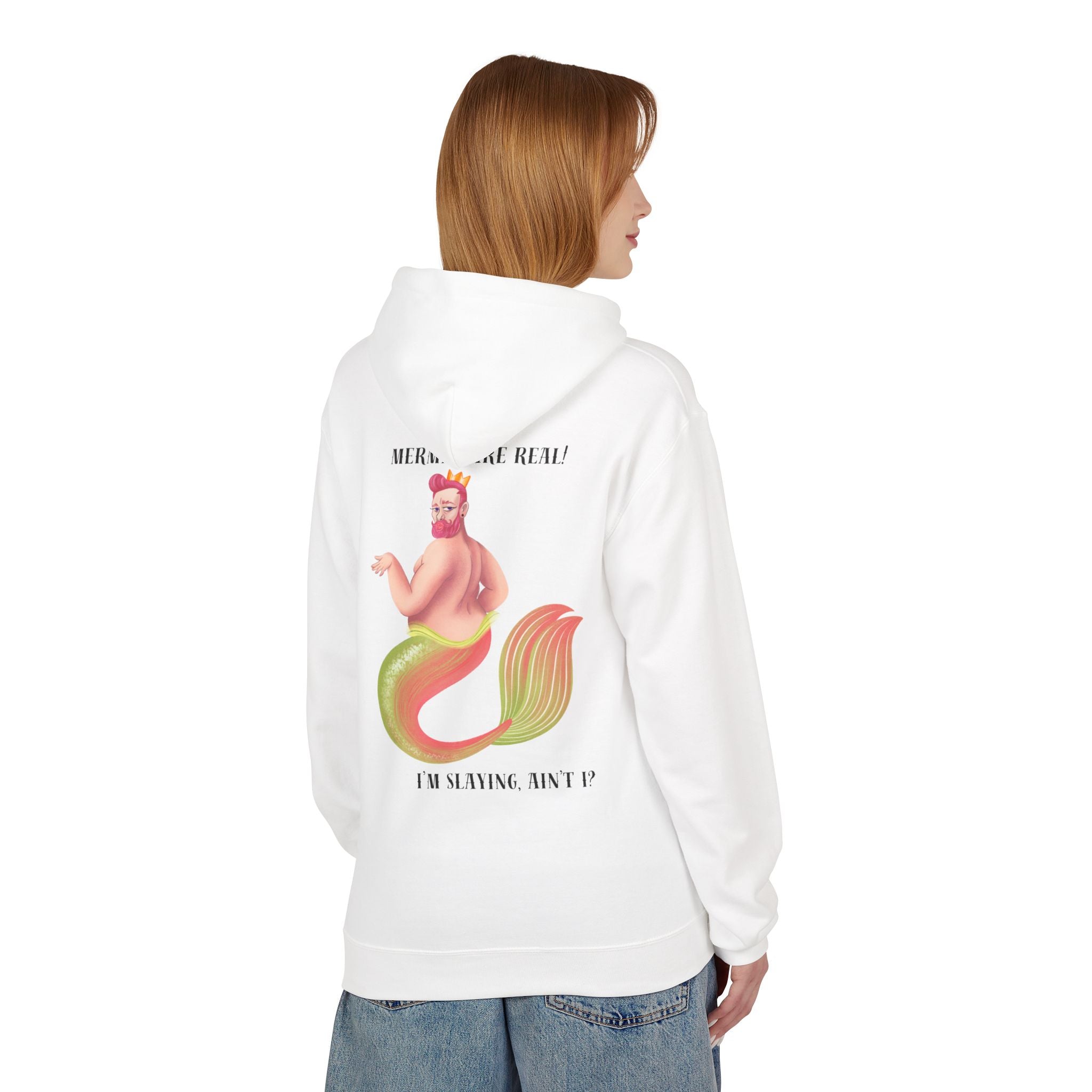 Mermen are real! I'm slaying, ain't I? Hoodie