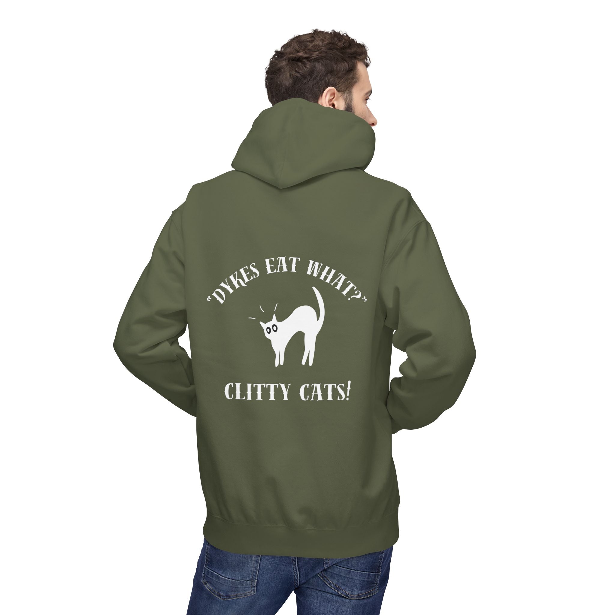 Dykes Eat What? Clitty Cats! Hoodie