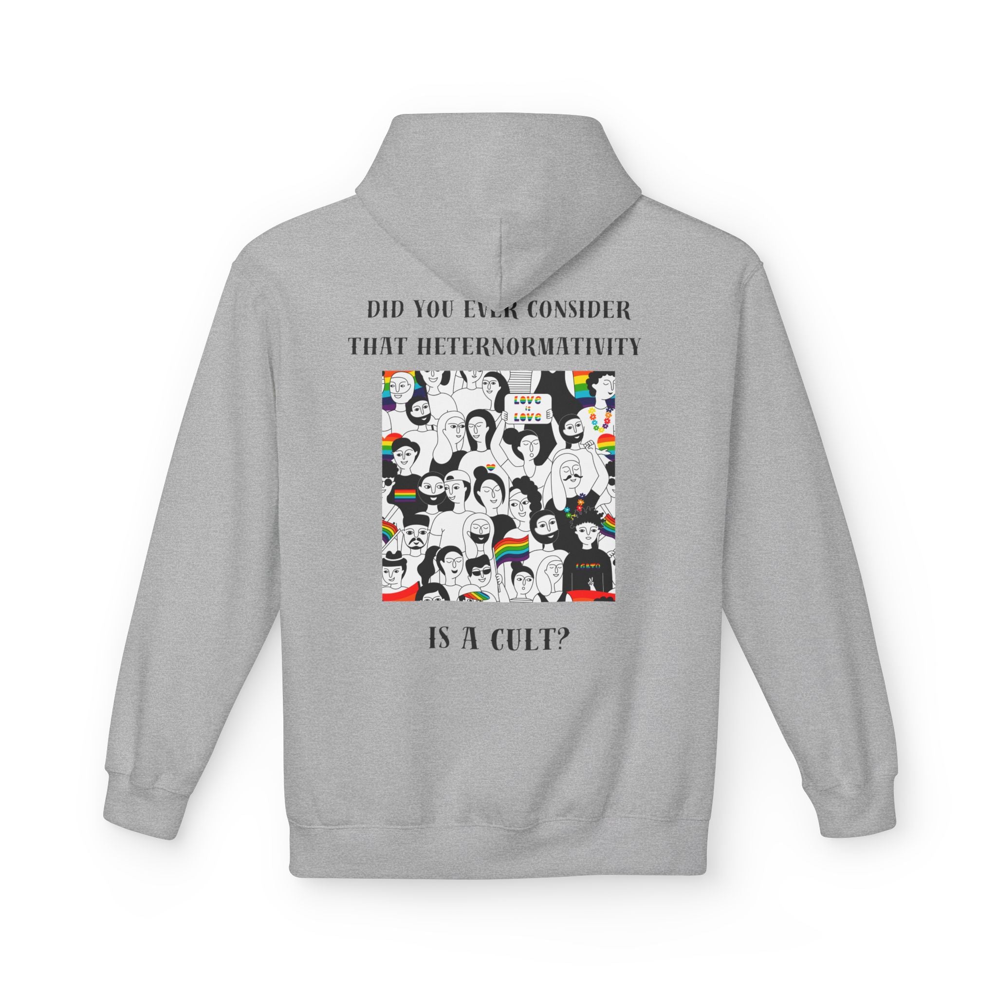 Did you ever consider that heteronormativity is a cult? Hoodie