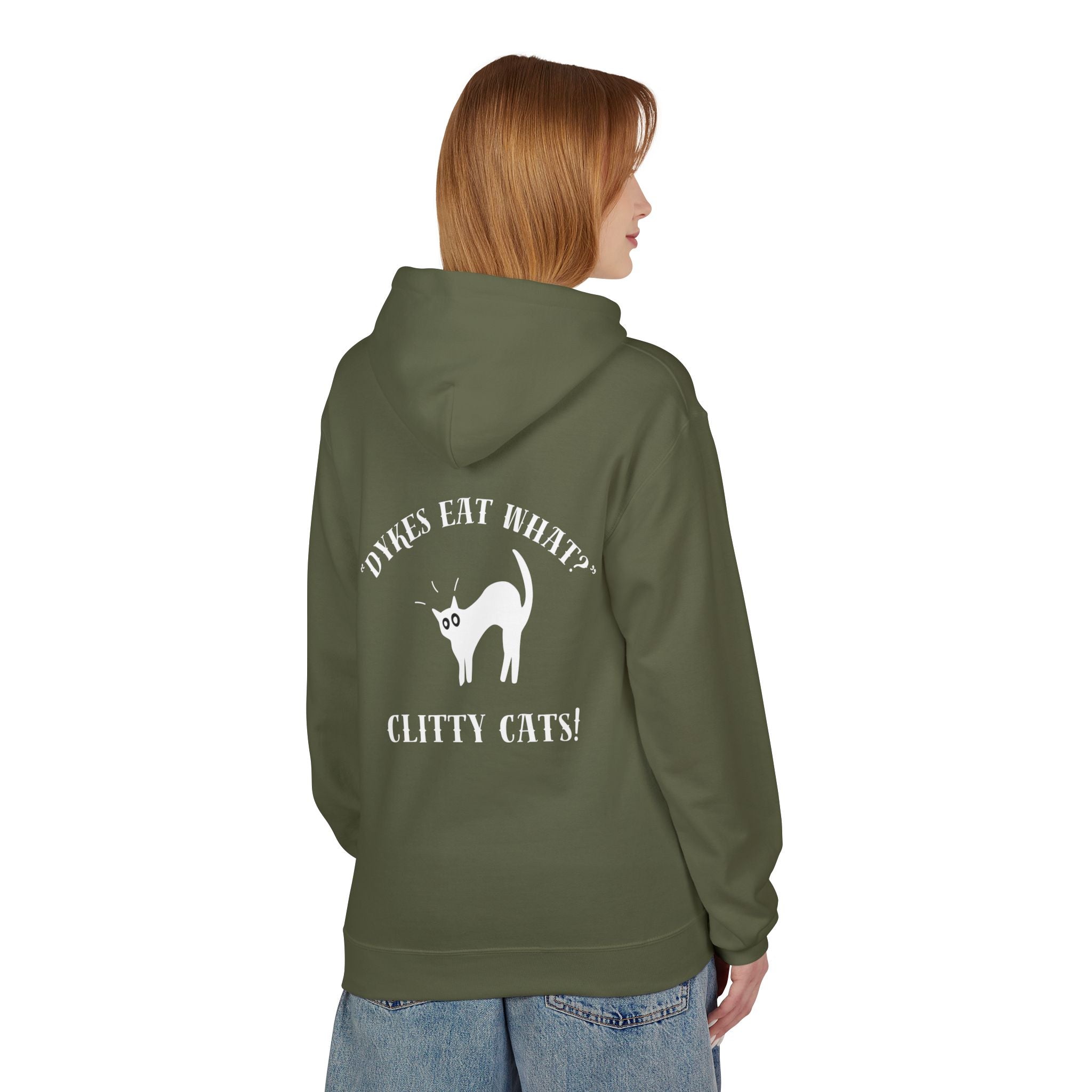 Dykes Eat What? Clitty Cats! Hoodie